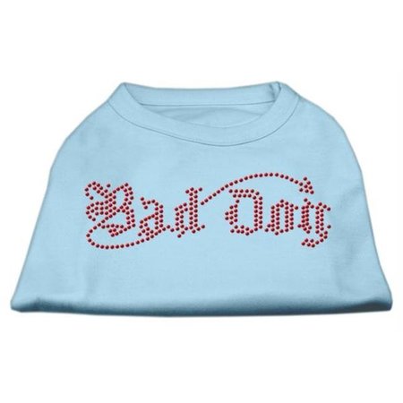 MIRAGE PET PRODUCTS Mirage Pet Products 52-07 LGBBL Bad Dog Rhinestone Shirts Baby Blue L - 14 52-07 LGBBL